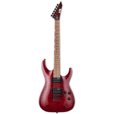 ESP LTD MH-200QM NT 6 String Electric Guitar - See Thru Black Cherry