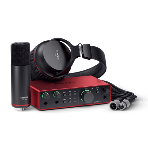 Focusrite Scarlett 2i2 Studio 4th Generation USB Audio Interface Recording Bundle