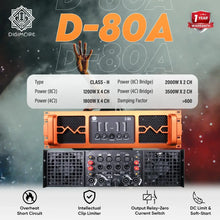 DIGIMORE D-80A 4-Channel Power Amplifier