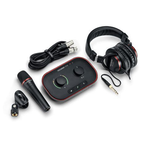 Focusrite Vocaster Two Studio USB-C Podcasting Audio Interface Bundle