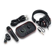 Focusrite Vocaster One Studio USB-C Podcasting Audio Interface Bundle